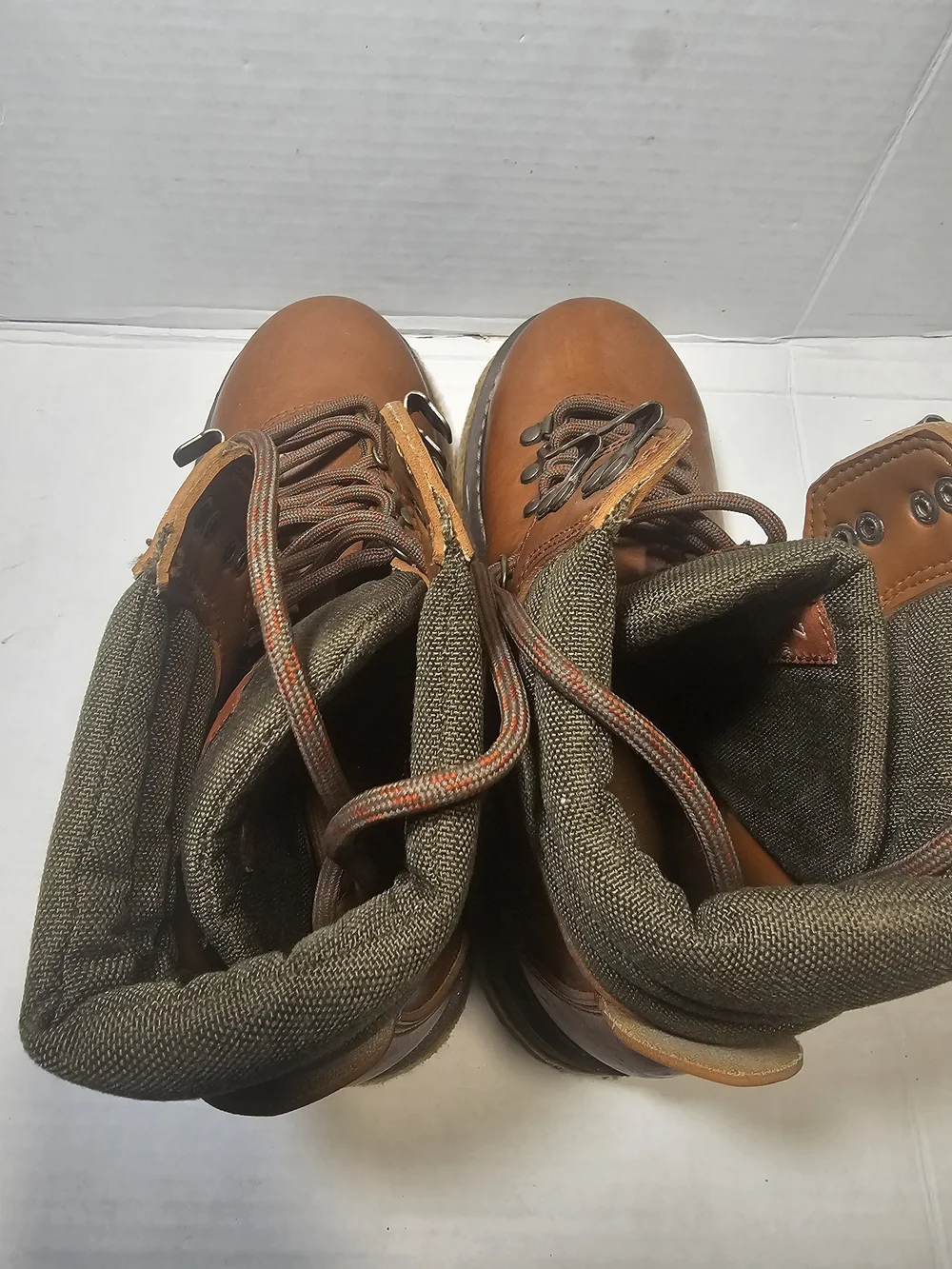 Simms Men's Brown Leather Hiking Boots Size 7